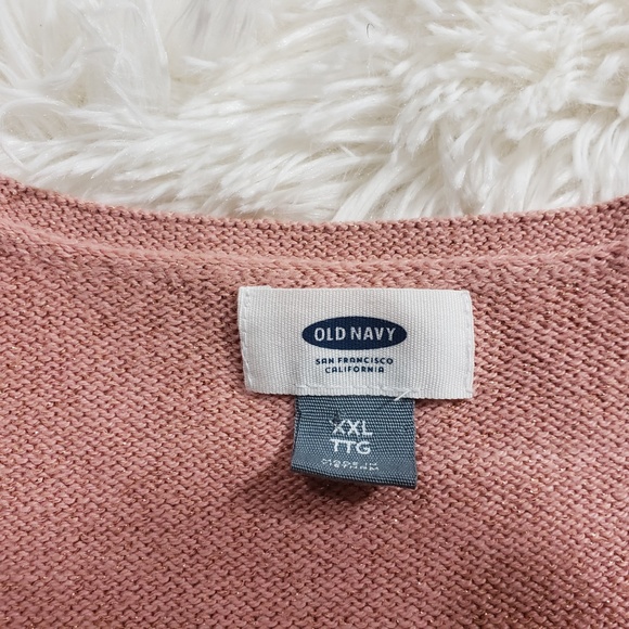 Old Navy Blush Pink Lightweight Sweater Sz XXL C7 - Picture 3 of 5